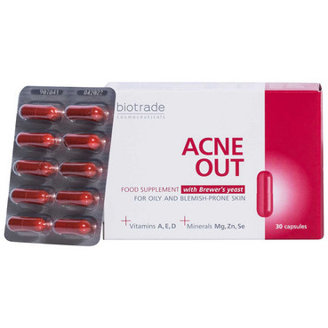 Витаминно-минеральный комплекс для жирной и склонной к акне кожи Biotrade Acne Out Buds фото