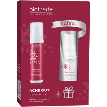 Набір для жирної і проблемної шкіри обличчя Biotrade Acne Out Set (lotion/60ml + foam/20ml) фото