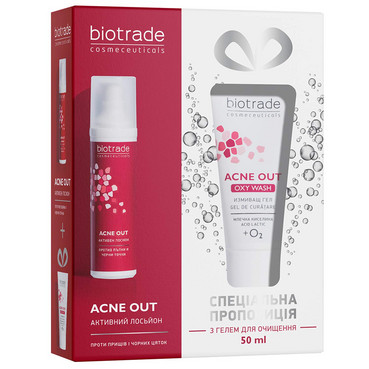 Набір для обличчя Biotrade Acne Out Set (lotion/60ml + gel/50ml) фото