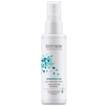 Тонізуючий лосьйон проти випадіння волосся Biotrade Sebomax HR Anti-Hair Loss Tonic фото
