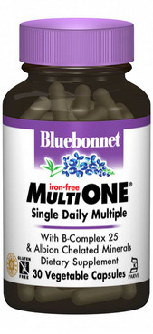 Мультивітаміни без заліза Bluebonnet Nutrition MultiONE фото