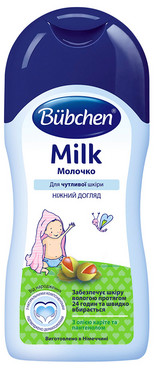 Дитяче молочко Ніжний догляд Bubchen Milk Sensitiv mit Sheabutter und Pantenol фото