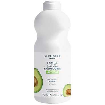 Шампунь для сухого волосся з авокадо Byphasse Family Fresh Delice Shampoo Avocado Dry Hair фото