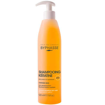 Кератиновий шампунь для сухого волосся Byphasse Keratin Shampoo Dry Hair фото