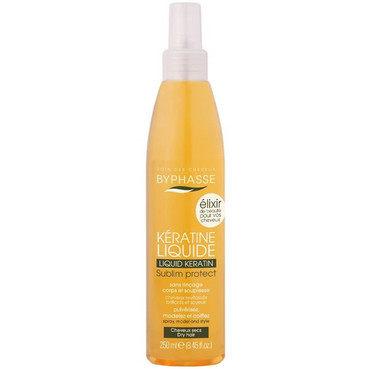 Захисний засіб для сухого і пошкодженого волосся Byphasse Liquid Keratin Activ Protect Dry Hair фото