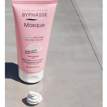 заспокійлива маска для обличчя для чутливої та сухої шкіри byphasse home spa experience soothing face mask sensitive and dry skins фото