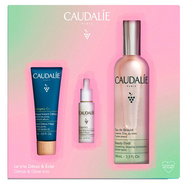 Набір Beauty Elixir Caudalie Beauty Elixir Set (elixir/100ml + serum/10ml + detox/mask/15ml) фото