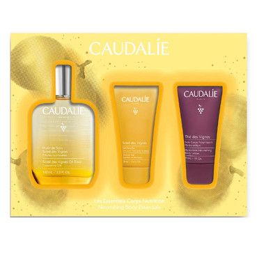 Набір Soleil Des Vignes з лосьйоном для тіла Caudalie Soleil Des Vignes Set (oil/elixir/50ml + gel/30ml + body/lotion/30ml) фото