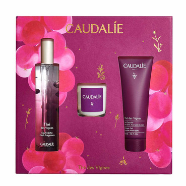 Набір The Des Vignes Caudalie The Des Vignes Set (gel/50ml + edt/50ml + candle/35g) фото
