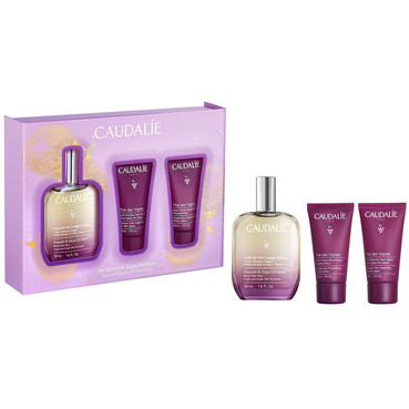 набір для тіла the des vignes caudalie the des vignes set (oil/50ml + gel/30ml + lotion/30ml) фото