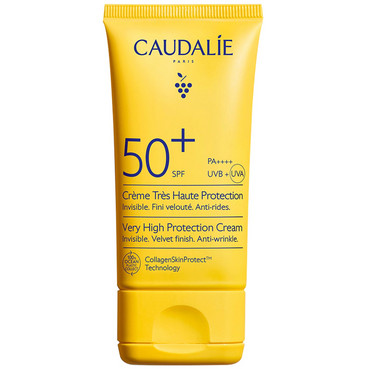 Сонцезахисний крем з дуже високим захистом SPF 50+ Caudalie Very High Protection Cream SPF50+ фото