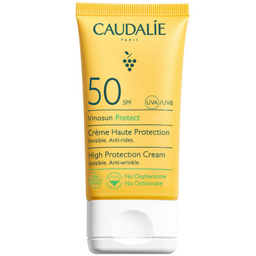 Сонцезахисний крем з SPF 50 Caudalie Vinosun Protect High Protection Cream SPF50 фото