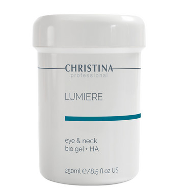 Гель для шкіри навколо очей з гіалуроновою кислотою Christina Eye & Neck Bio Gel + HA - Lumiere фото