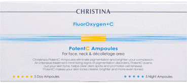 Набор ампул для омоложения и осветления кожи Christina FluorOxygen+C Potent C Ampoules Kit фото