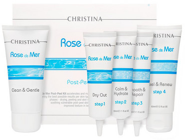 Фото Набор для постпилингового ухода Christina Rose De Mer Post Peeling Kit (f/wash/60ml + ser/30ml + ser/30ml + ser/30ml + cr/mask/60ml)