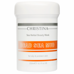 Маска красоты с грязью Мертвого моря для жирной кожи Christina Sea Herbal Beauty Dead Sea Mud Mask фото