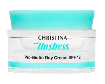 Денний крем з пробіотичною дією SPF 12 Christina Unstress ProBiotic Day Cream SPF 12 фото