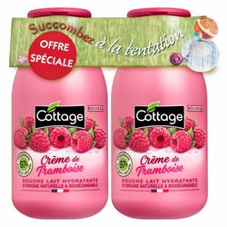 Набір для душу &bq;Малинові вершки&bq; Cottage Raspberry Cream Set (b/milk/250ml*2) фото