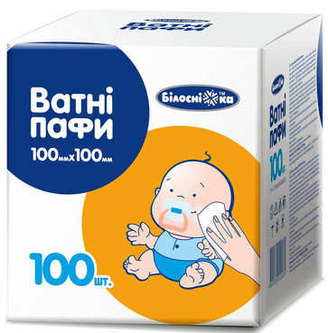 Ватні пафи дитячі 