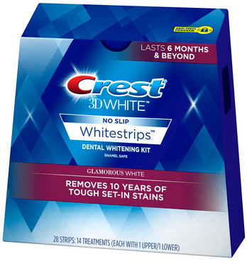 Відбілюючі смужки для зубів Crest 3D White Luxe Whitestrips Glamorous White фото