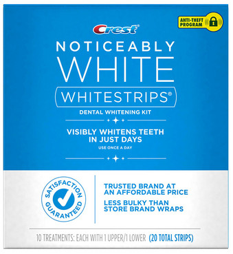 Відбілюючі смужки для зубів Crest Noticeably White Whitestrips Dental Whitening Kit фото