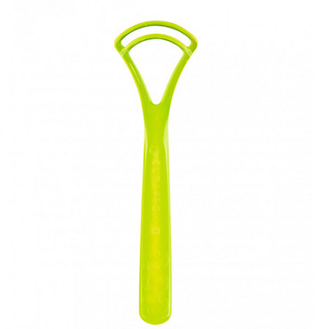 Скребок для язика з подвійним лезом CTC 202, салатовий Curaprox Tongue Cleaner фото