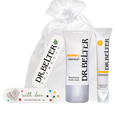 Набір для гладкості шкіри рук та краси нігтів Dr.Belter Intensa Set (hand/crm/30ml + serum/20ml + nail /file) фото