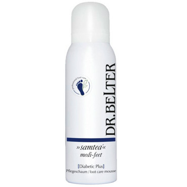 М'який живильний мус для чутливої, напруженої шкіри ніг і  діабетичної стопи Dr.Belter Samtea Medi-Feet Diabetic Plus Foot Care Mousse фото