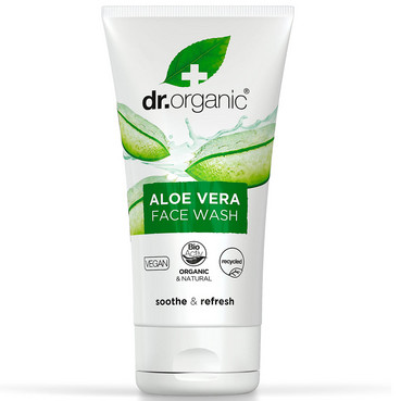 Очищувальний гель для обличчя з алое вера Dr.Organic Aloe Vera Creamy Face Wash фото