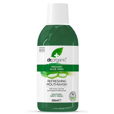 Ополіскувач для ротової порожнини з алое вера Dr.Organic Aloe Vera Mouthwash фото