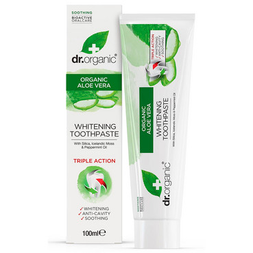 Зубна паста з алое вера Dr.Organic Aloe Vera Toothpaste фото