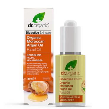 Олія для обличчя з марокканською аргановою олією Dr.Organic Moroccan Argan Oil Facial Oil фото