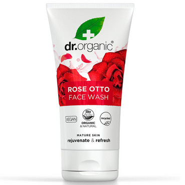 Очищувальний гель для обличчя з олією троянди Отто Dr.Organic Rose Otto Creamy Face Wash фото