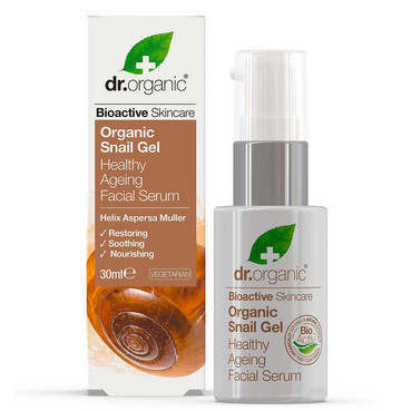 Антивікова сироватка для обличчя з муцином равлика Dr.Organic Snail Gel Facial Serum фото