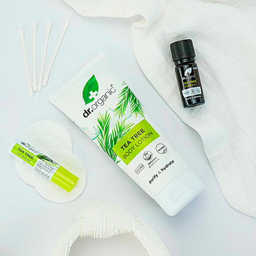 бальзам для губ spf 15 з екстрактом чайного дерева dr.organic tea tree lip balm spf 15 фото
