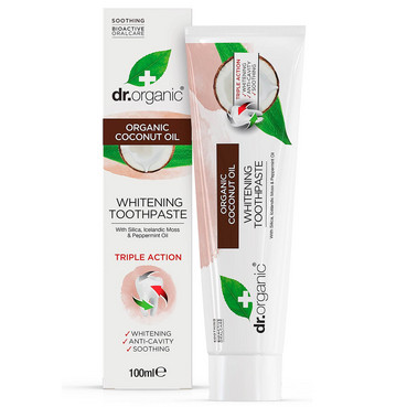 Зубна паста з кокосовою олією Dr.Organic Virgin Coconut Toothpaste фото