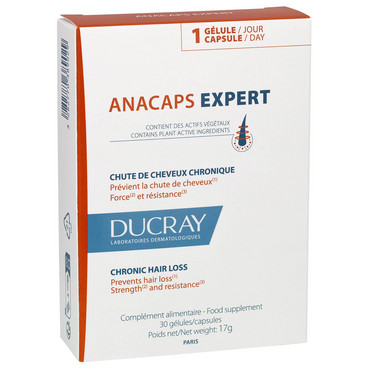 Харчова добавка проти хронічного випадіння волосся Ducray Anacaps Expert Chronic Hair Loss фото