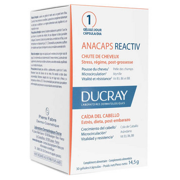 Пищевая добавка против реактивного выпадения волос Ducray Anacaps Reactiv фото