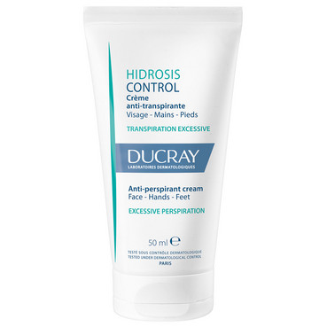 Антиперспірант-крем для обличчя, рук і ніг Ducray Hidrosis Control Antiperspirant Cream Hands & Feet фото