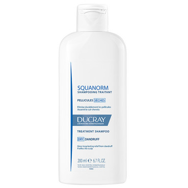 Шампунь против сухой перхоти Ducray Squanorm Treatment Shampoo Dry Dandruff фото