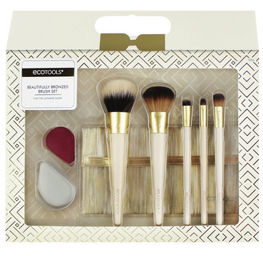 Набір пензлів для макіяжу Ecotools Beautiful Bronzed Brush Set фото