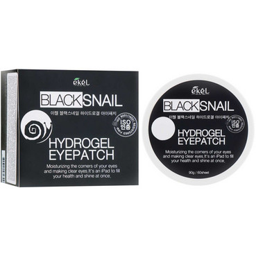 Патчі гідрогелеві для контуру очей з екстрактом чорного равлика Ekel Black Snail Hydrogel Eye Patch фото