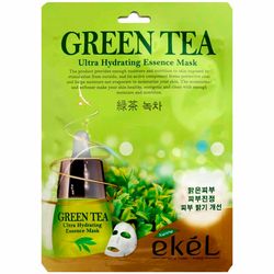 Тканевая маска с экстрактом зеленого чая Ekel Green Tea Ultra Hydrating Essence Mask фото