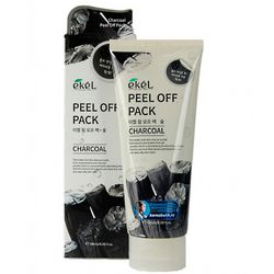 Маска-пленка глубокой очистки с древесным углем Ekel Peel off Pack Charcoal фото