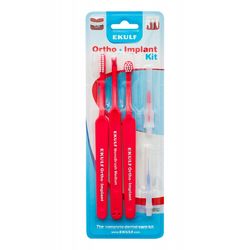 Ортодонтичний набір щіток для зубів Ekulf Ortho Implant Kit фото