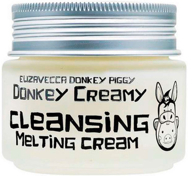 Очищуюче масло-крем для зняття макіяжу Elizavecca Donkey Creamy Cleansing Melting Cream фото