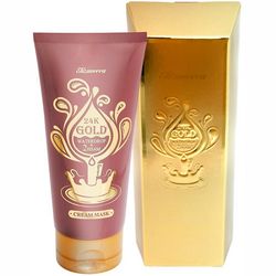 Крем-маска для лица с 24-каратным золотом Elizavecca Face Care 24k Gold Cream Mask фото
