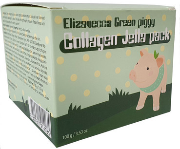 Маска для обличчя коллагеновая Elizavecca Face Care Green Piggy Collagen Jella Pack фото