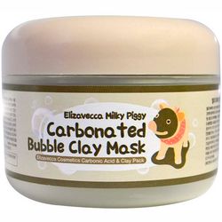 Маска для обличчя глиняно-бульбашкова Elizavecca Face Care Milky Piggy Carbonated Bubble Clay Mask фото