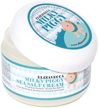 Сольовий колагеновий крем для обличчя Elizavecca Face Care Milky Piggy Sea Salt Cream фото